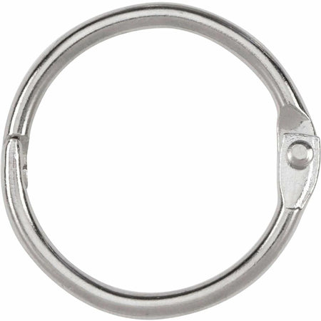 ACCO Loose-Leaf Rings: 1’’ Capacity Silver Nickel Finish - Binder / Bulldog Clips