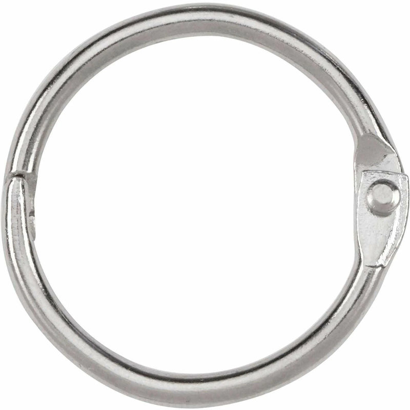 ACCO Loose-Leaf Rings: 1’’ Capacity Silver Nickel Finish - Binder / Bulldog Clips