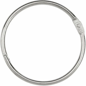 ACCO Loose-Leaf Rings: 125-Sheet Capacity Silver Nickel Finish - 100/Box - Binder / Bulldog Clips