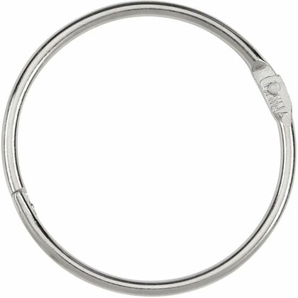 ACCO Loose-Leaf Rings: 125-Sheet Capacity Silver Nickel Finish - 100/Box - Binder / Bulldog Clips