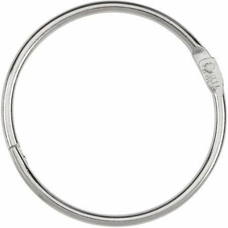 ACCO Loose-Leaf Rings: 125-Sheet Capacity Silver Nickel Finish - 100/Box - Binder / Bulldog Clips