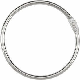 ACCO Loose-Leaf Rings: 2’’ Capacity 375 Sheets - Silver/Nickel - 50/Box - Binder / Bulldog Clips