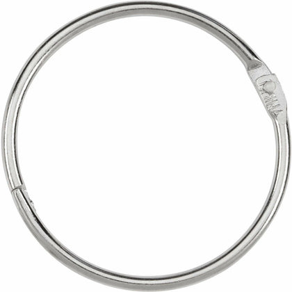 ACCO Loose-Leaf Rings: 2’’ Capacity 375 Sheets - Silver/Nickel - 50/Box - Binder / Bulldog Clips