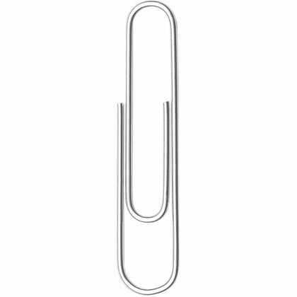 ACCO Premium Paper Clips: No. 1 10 Sheet Capacity Galvanized Silver - 100/Box - Clips