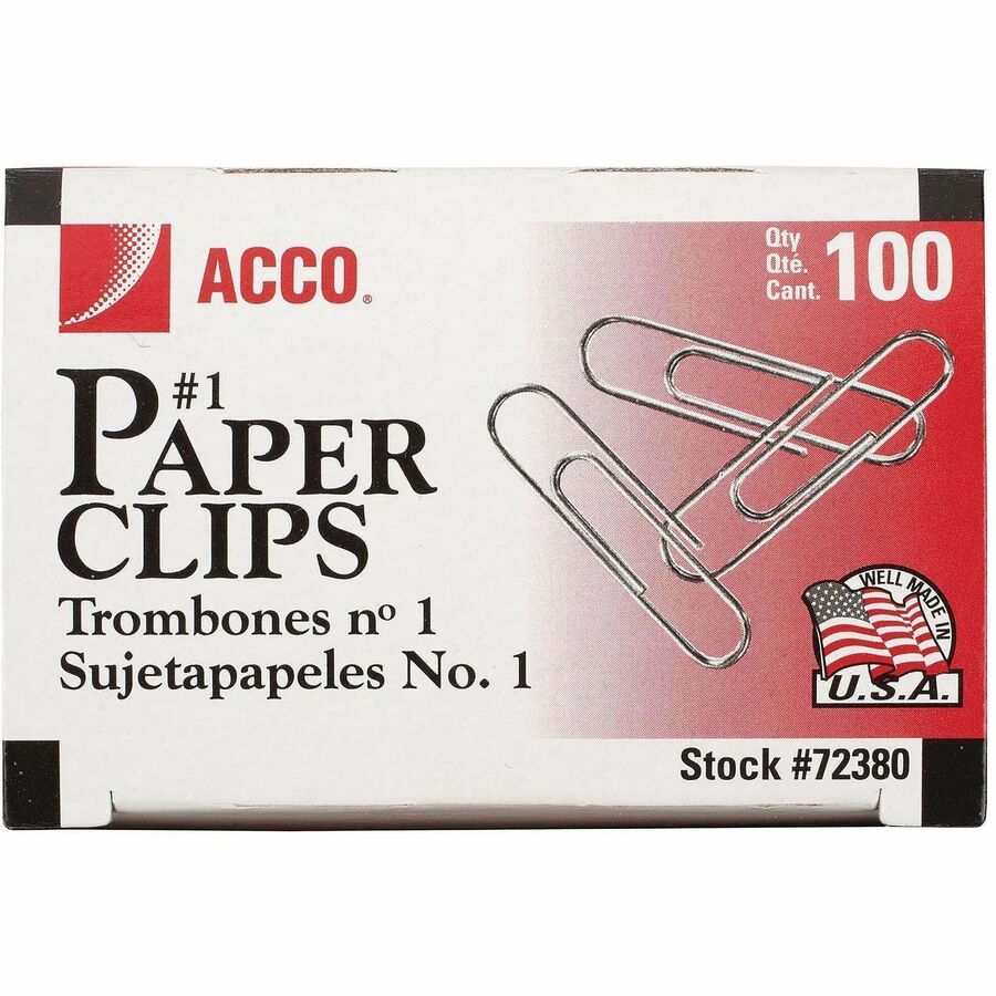 ACCO Premium Paper Clips - Front