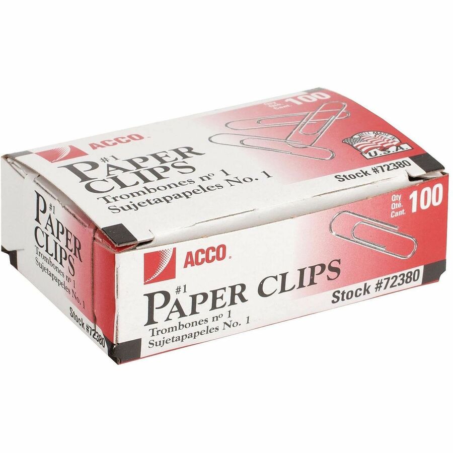 ACCO Premium Paper Clips - Right