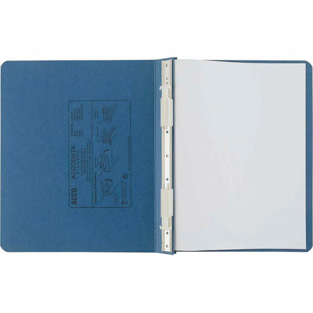 ACCO Presstex Storage Hook Data Binder - 6’’ Capacity - Letter Size - Light Blue - Recycled - 1 Each - Data/Hanging