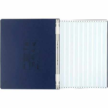 ACCO PRESSTEX Unburst Sheet Covers: 6’’ Binder Capacity Dark Blue Recycled - 11’’ x 14 7/8’’ - Retractable Hooks