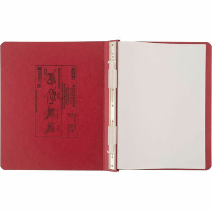 ACCO PRESSTEX Unburst Sheet Covers: 6’’ Binder Capacity Executive Red Recycled - 1 Each - Data/Hanging Binders