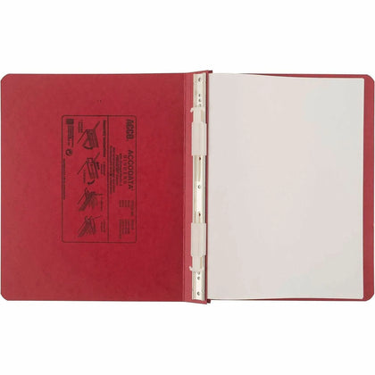 ACCO PRESSTEX Unburst Sheet Covers: 6’’ Binder Capacity Executive Red Recycled - 1 Each - Data/Hanging Binders