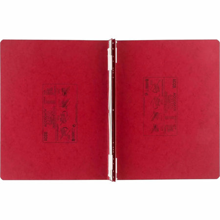 ACCO PRESSTEX Unburst Sheet Covers: 6’’ Binder Capacity Executive Red Recycled - 1 Each - Data/Hanging Binders