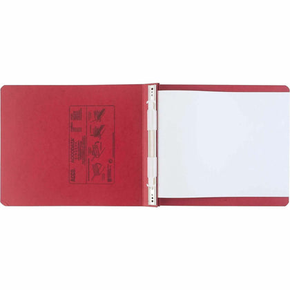 ACCO PRESSTEX Unburst Sheet Covers: 6’’ Binder Executive Red Recycled - 9 1/2’’ x 11’’ - Data/Hanging Binders