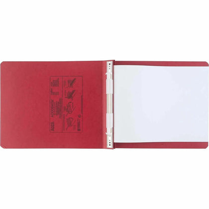 ACCO PRESSTEX Unburst Sheet Covers: 6’’ Binder Executive Red Recycled - 9 1/2’’ x 11’’ - Data/Hanging Binders