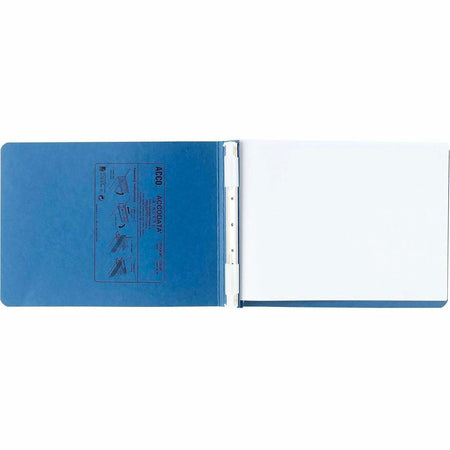 ACCO PRESSTEX Unburst Sheet Covers: 6’’ Binder Letter Size Light Blue - Recycled - Retractable Filing Hooks