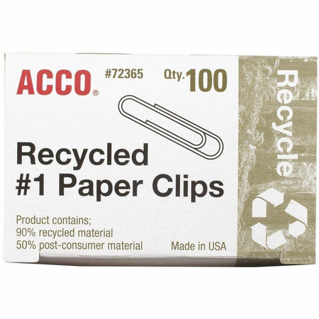 ACCO Recycled Paper Clips - Top
