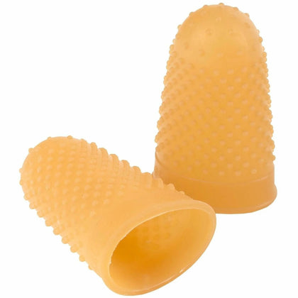 ACCO Rubber Finger Tips #12: Medium/Large Size Amber - 12/Box - Data/Hanging Binders