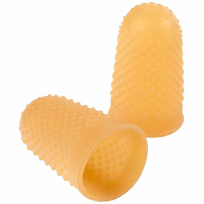 ACCO Rubber Finger Tips #13 - Large Size 0.75’’ Diameter - Amber - 1 Dozen - Mailroom Equipment & Supplies