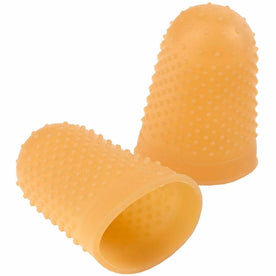 ACCO Rubber Finger Tips #14 - Extra Large Size - Amber - 1 Dozen - Mailroom Equipment & Supplies