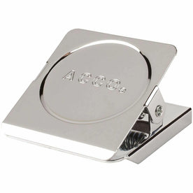 ACCO Small Square Magnetic Clips - 1.5’’ Length - Rust Resistant - Silver - 12/Box - Paper
