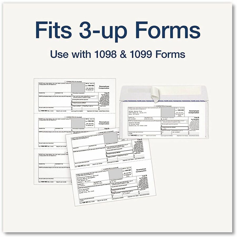 Adams 3-Up 1099 Envelopes - Alternate-Image2