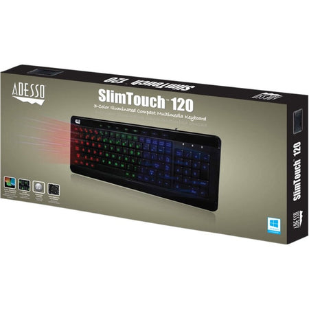 Adesso 3-Color Illuminated Compact Multimedia Keyboard - Alternate-Image4