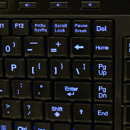 Adesso 3-Color Illuminated Compact Multimedia Keyboard - Alternate-Image1