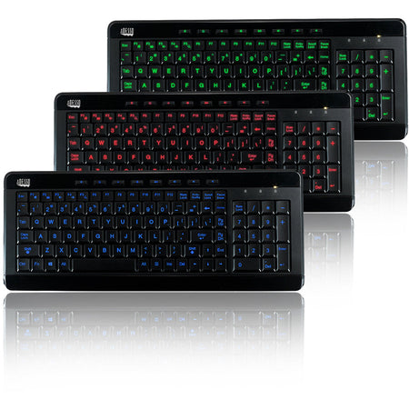 Adesso 3-Color Illuminated Compact Multimedia Keyboard - Alternate-Image2