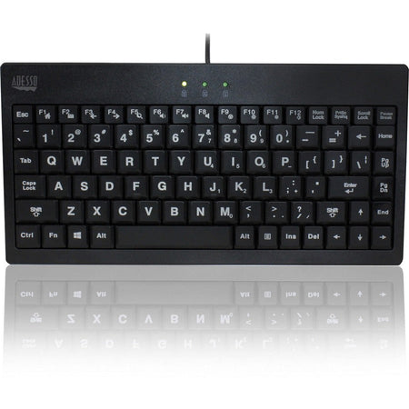 Adesso 3-Color Illuminated Mini Keyboard - Front