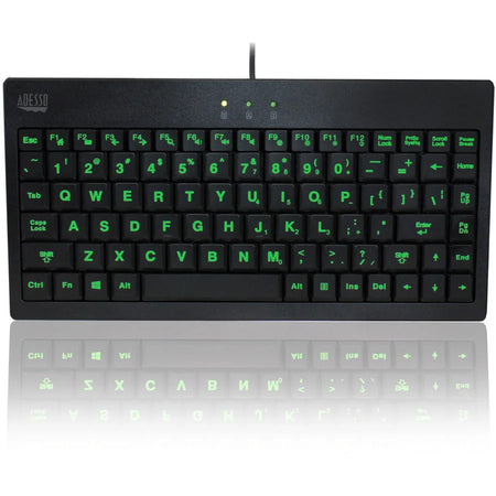 Adesso 3-Color Illuminated Mini Keyboard: USB POS Keyboard - Keyboards & Mice
