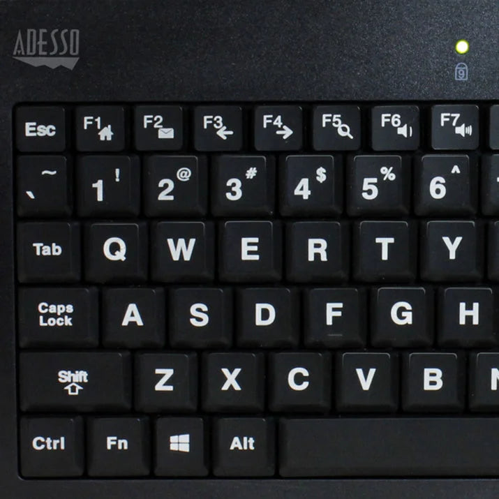 Adesso 3-Color Illuminated Mini Keyboard: USB POS Keyboard - Keyboards & Mice