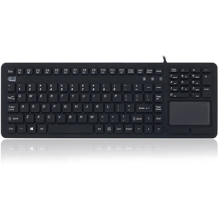 Adesso Antimicrobial Waterproof Touchpad Keyboard - Top