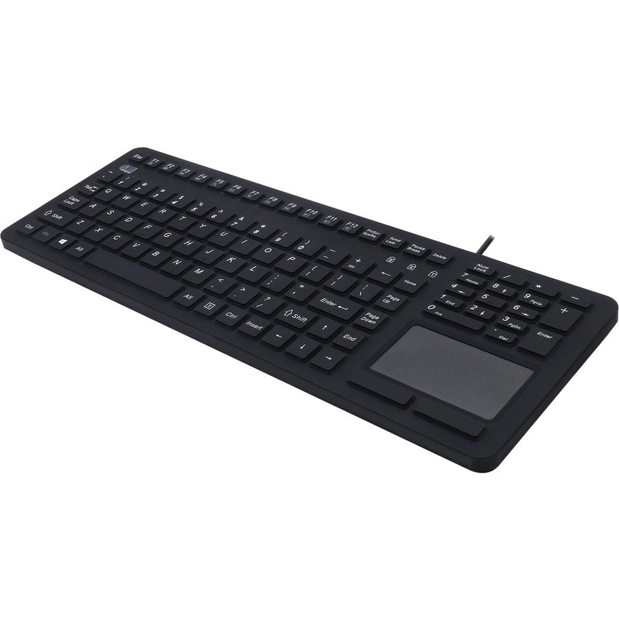 Adesso Antimicrobial Waterproof Touchpad Keyboard - Left