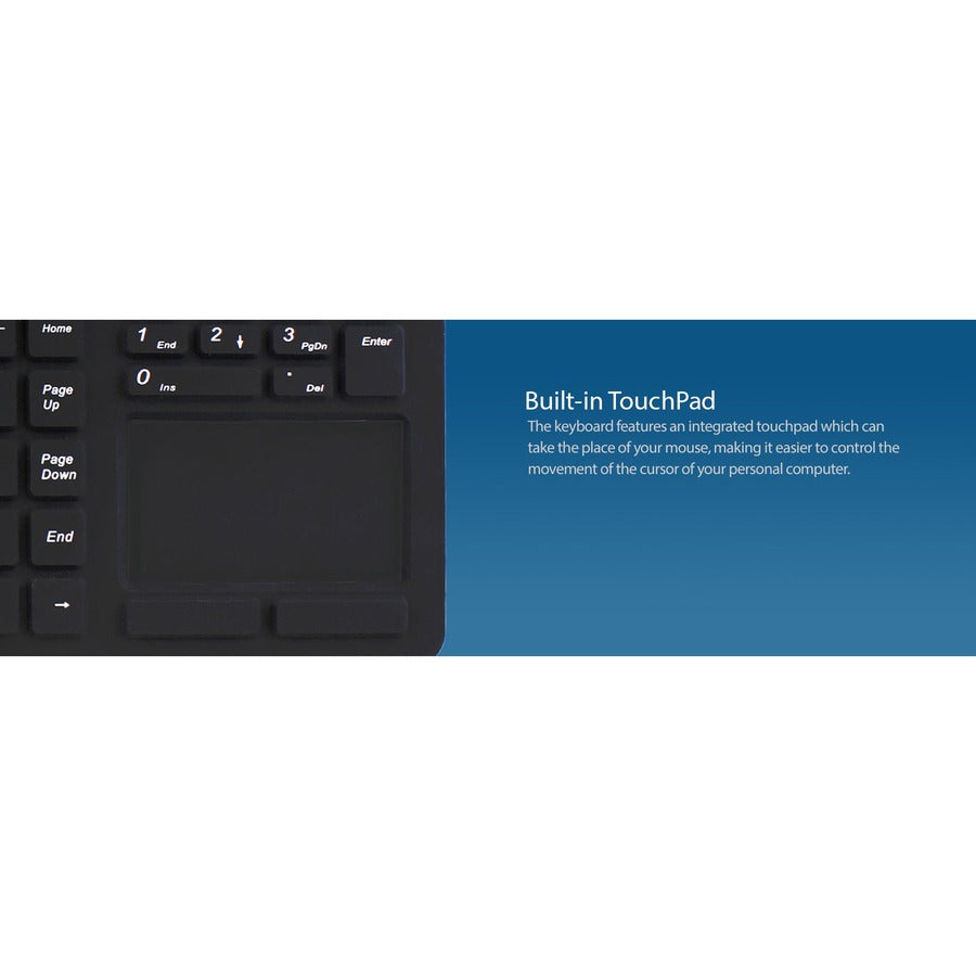 Adesso Antimicrobial Waterproof Touchpad Keyboard - Alternate-Image5