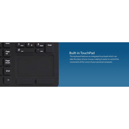 Adesso Antimicrobial Waterproof Touchpad Keyboard - Alternate-Image5