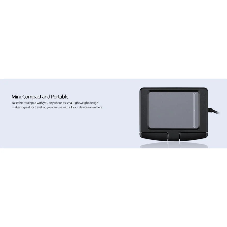 Adesso Easy Cat Touchpad: 2-Button Glidepoint USB - Black - Computer / Laptop Accessories