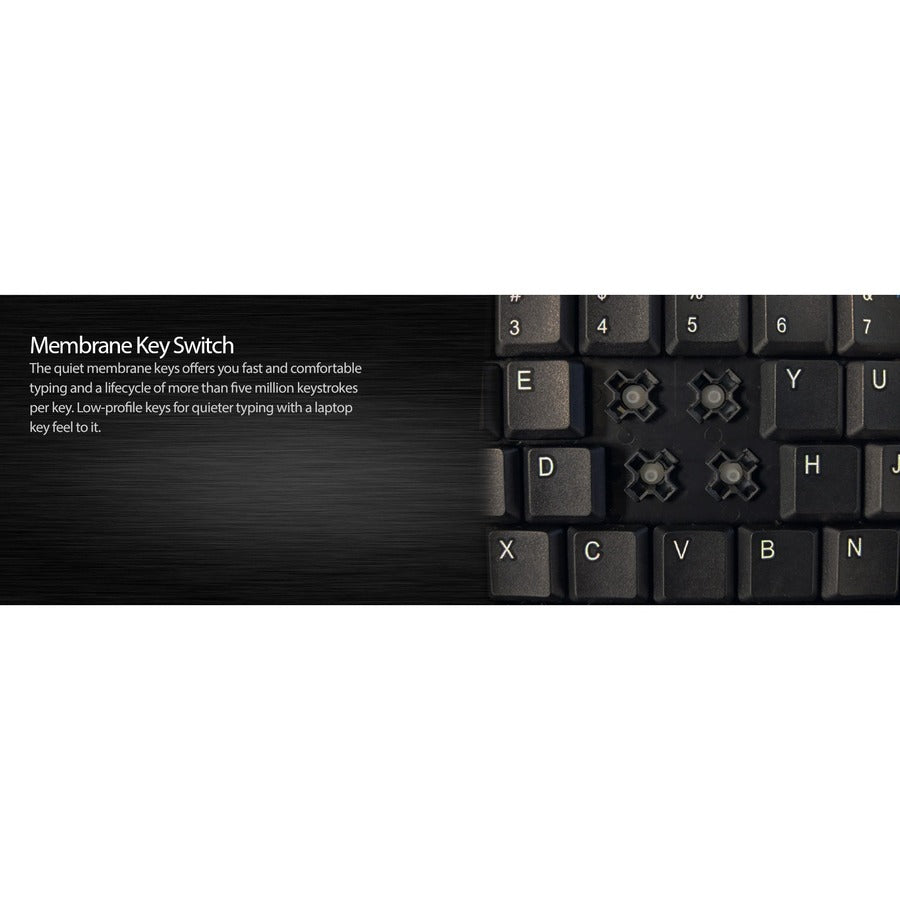 Adesso Mini Touchpad Keyboard (Black, USB) - Alternate-Image6