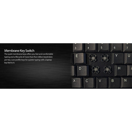 Adesso Mini Touchpad Keyboard (Black, USB) - Alternate-Image6