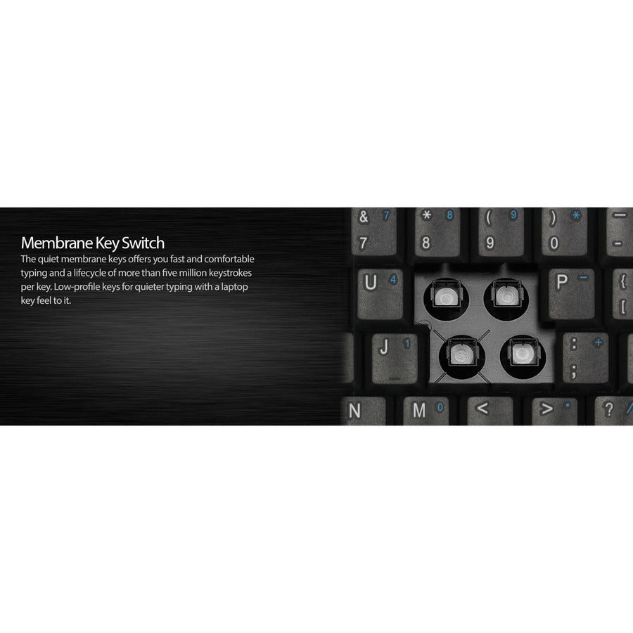 Adesso Mini Touchpad Keyboard (Black, USB) - Alternate-Image8