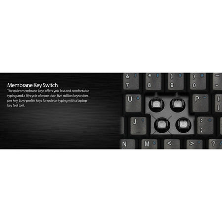 Adesso Mini Touchpad Keyboard (Black, USB) - Alternate-Image8