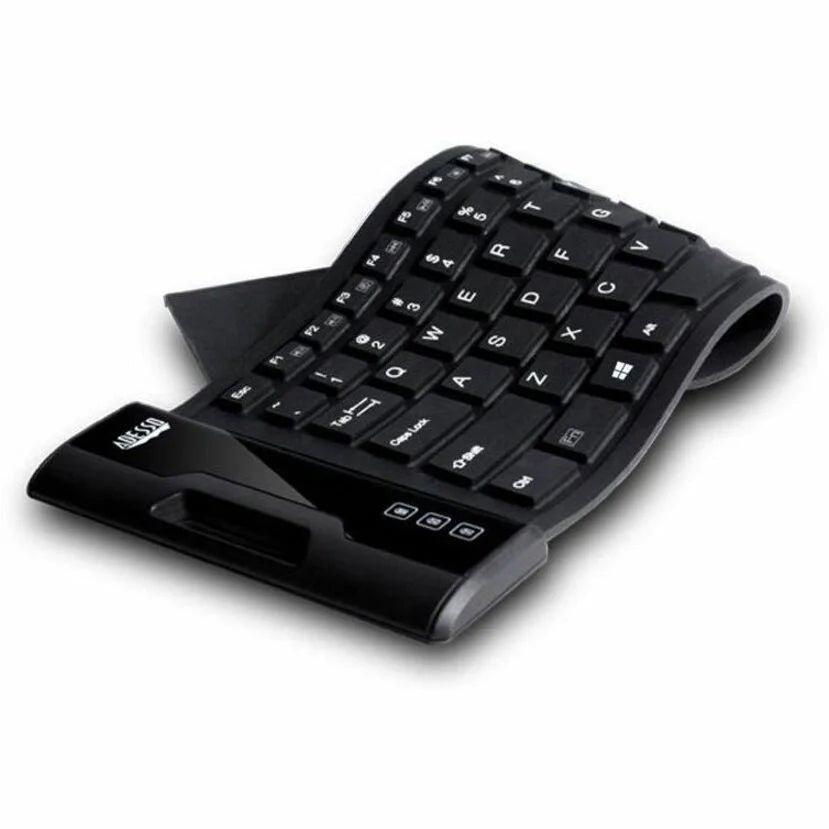 Adesso Mini Waterproof Flex Keyboard - USB Interface - 87 Key(s) - Industrial Silicon Rubber Keyswitch - Keyboards &