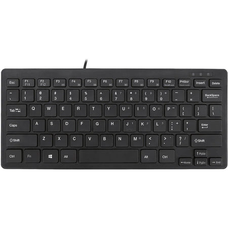 Adesso SlimTouch Mini Keyboard: USB 78-Key QWERTY Layout - Windows - Membrane Keyswitch - Black - Keyboards & Mice