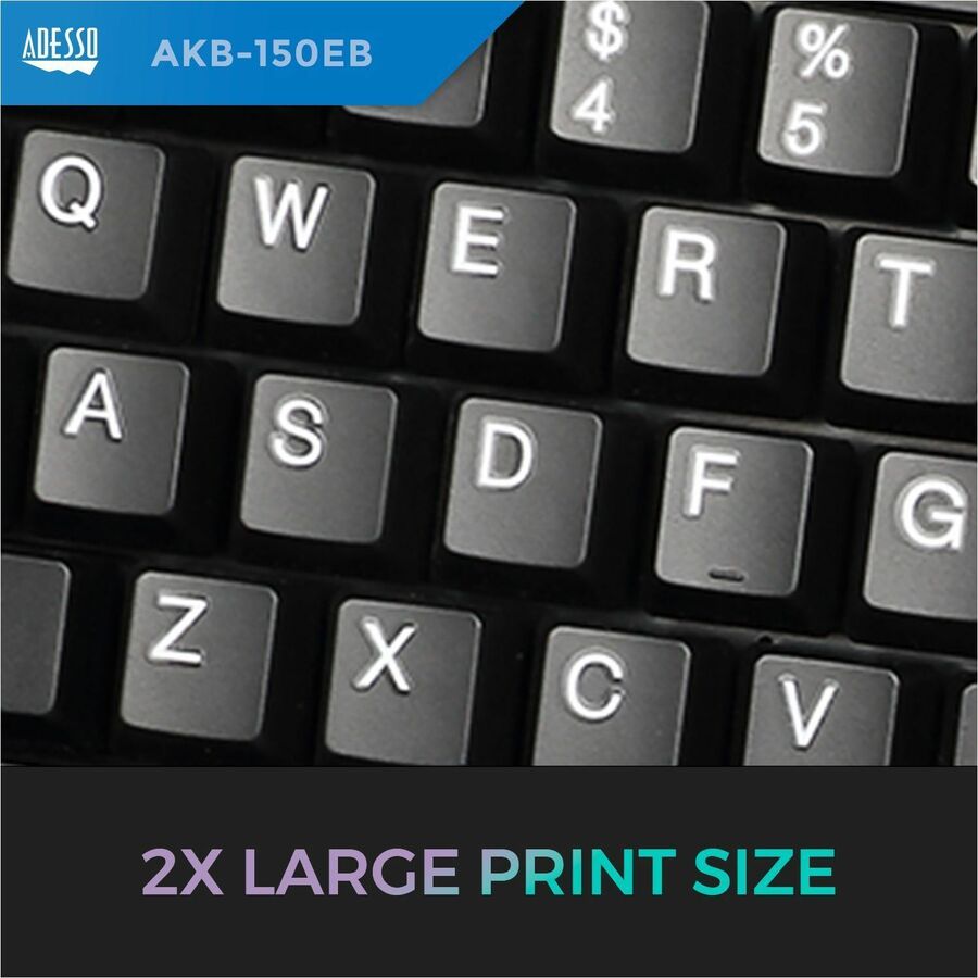 Adesso Tru-Form 150 Ergonomic Keyboard - Alternate-Image4