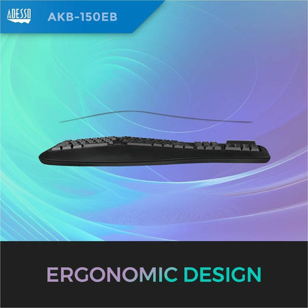 Adesso Tru-Form 150 Ergonomic Keyboard - Alternate-Image3