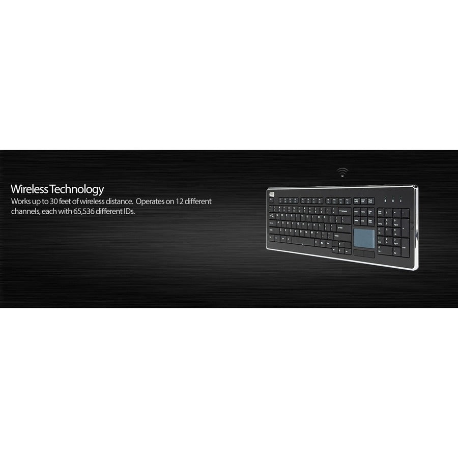 Adesso Wireless Desktop Touchpad Keyboard - Alternate-Image9