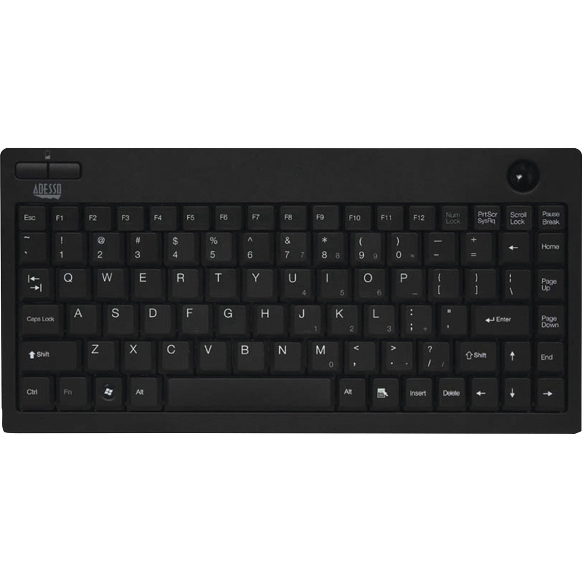 Adesso Wireless Mini Trackball Keyboard - 2000