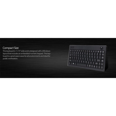 Adesso Wireless Mini Trackball Keyboard - Alternate-Image7