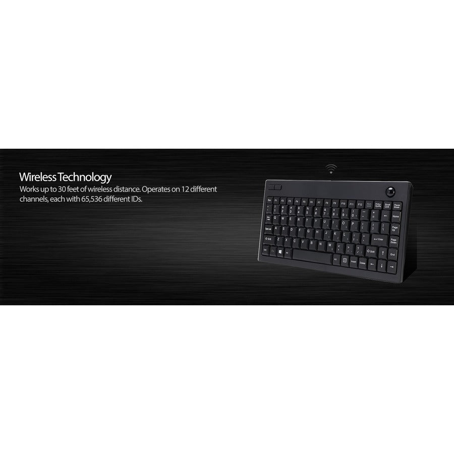Adesso Wireless Mini Trackball Keyboard - Alternate-Image6
