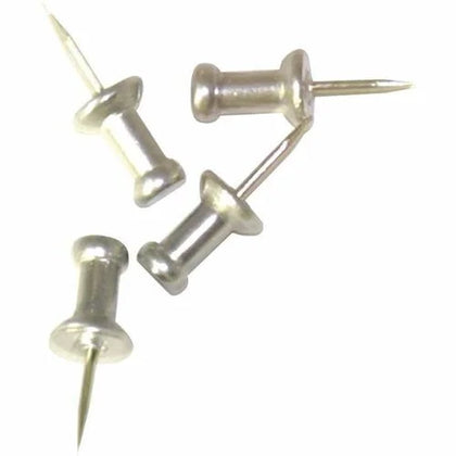 Advantus Aluminum Pushpins - Secure Your Documents with 0.6’’ Length Pins - Board & Easel Accessories