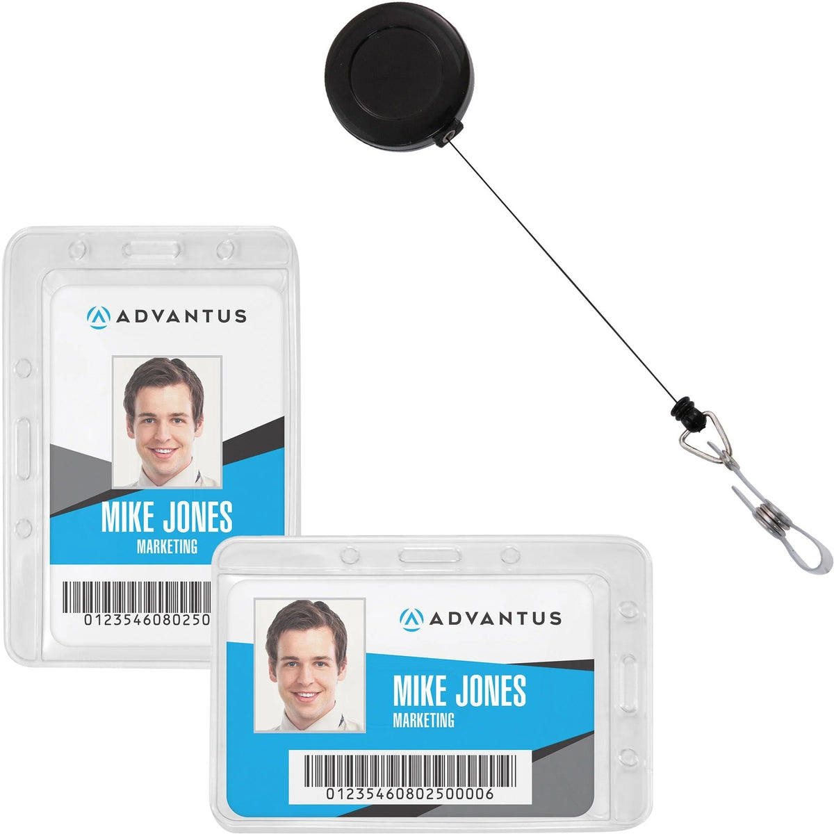 Advantus Antimicrobial ID & Security Pack - Multicolor - 20 - Badges Supplies