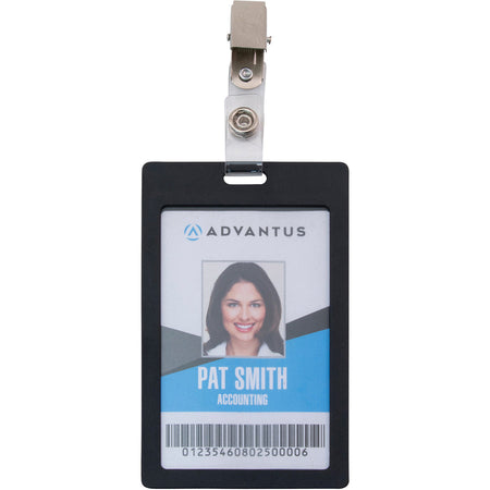 Advantus Badge Clip with ID Badge Holder - Alternate-Image1